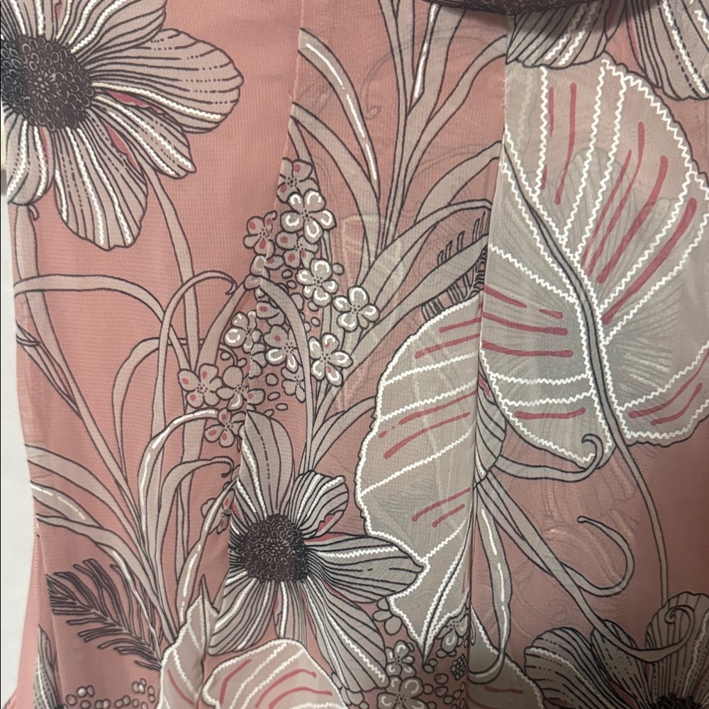 Robbie Bee Pink Floral Midi Dress - Picture 2 of 4